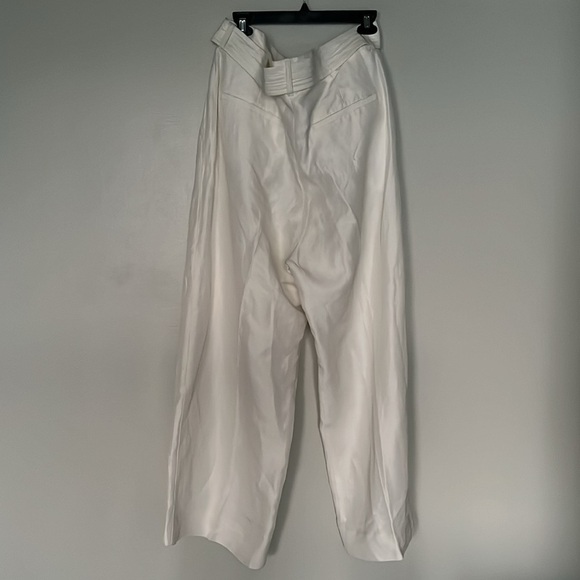 H&M LINEN-BLEND PANTS WITH BELT SiZE 18 NWT - Picture 5 of 8